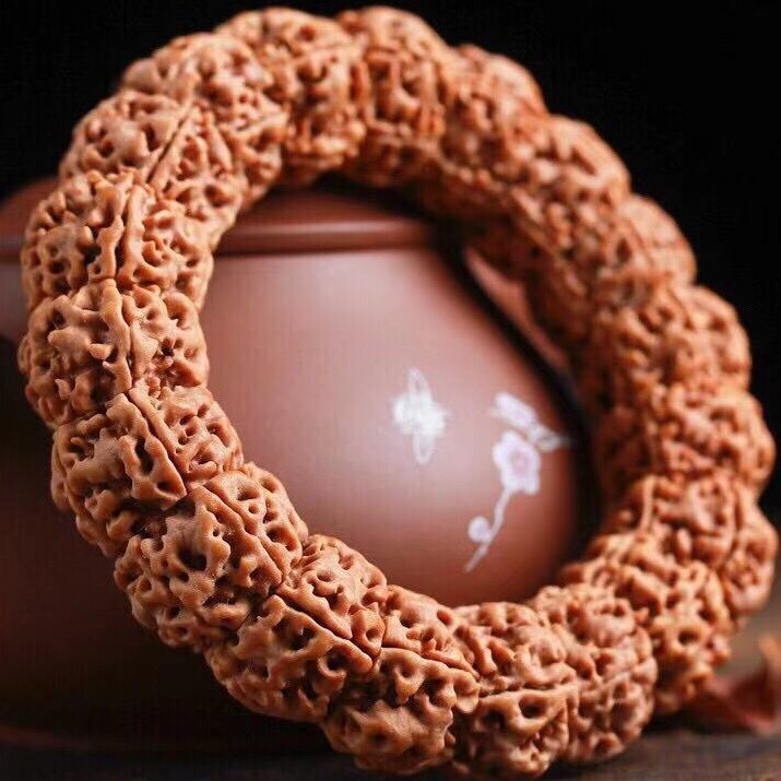 尼泊尔大金刚菩提金刚伏魔圈 菩提金刚文玩手串