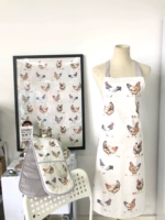 Страна Чжоу А*старые курицы под яичным хлопковым хлопком уборка фартука фоновая украшение чайное полотенце