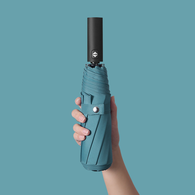 justmode摩登纯色自动开关伞便捷折叠雨伞男女防水