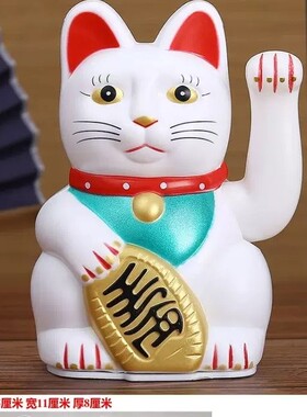 猫新款大陆猫放客厅开业店铺收银台创意礼品摆件送电池中国制造
