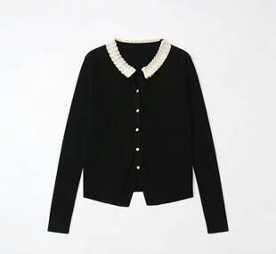 玉米专享 百搭针织衫 修身 流行新款 蕾丝拼接006 显瘦长袖