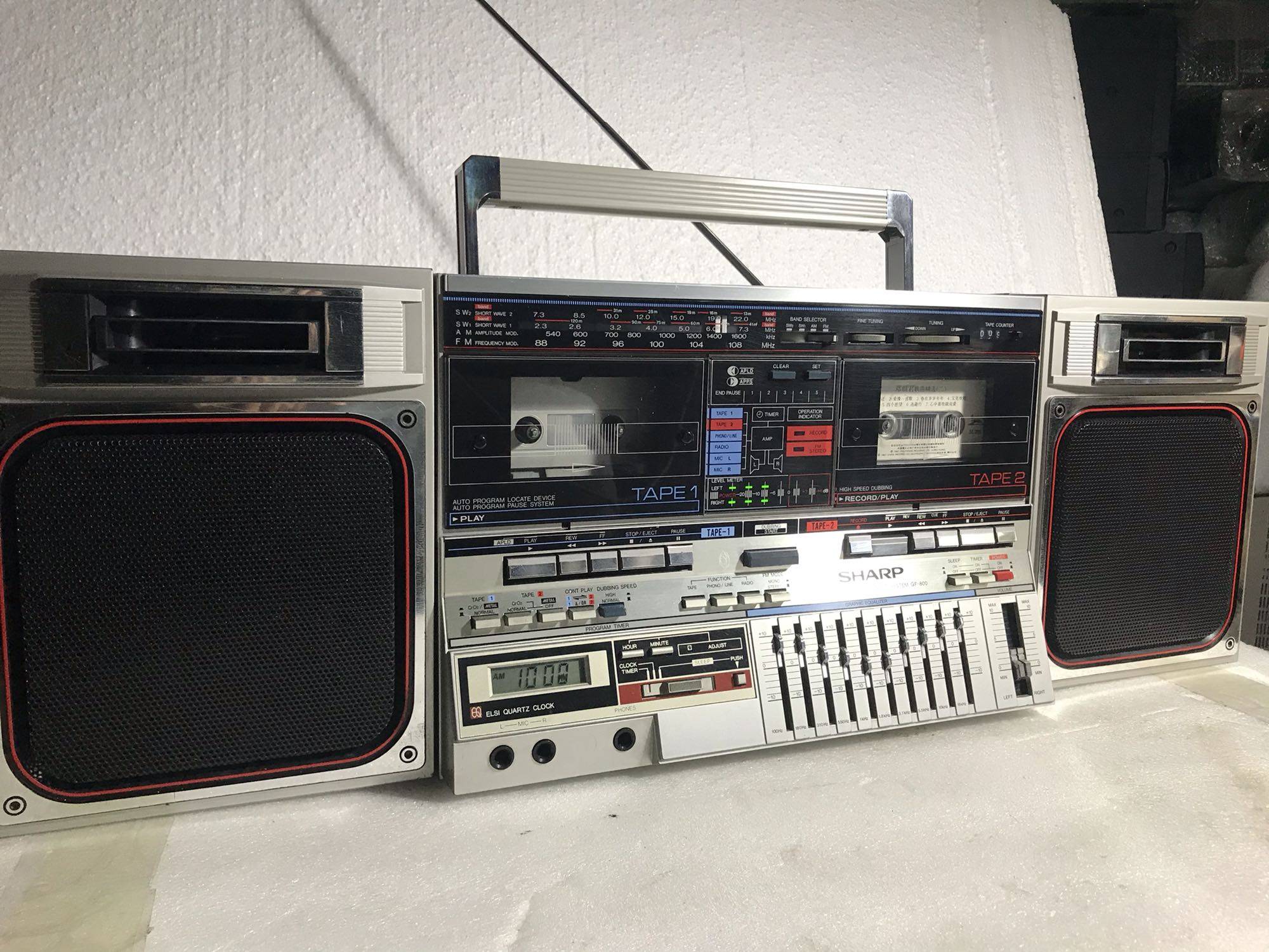 日本原装进口白色夏普GF-800，成色新，功能全好的，收藏佳品..