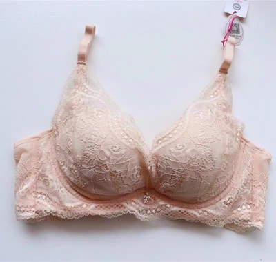 依曼丽聚拢透气上托蕾丝性感文胸