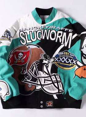 秋冬男士夹克外套工装宽松纯棉拉链长袖立领外穿潮牌休闲