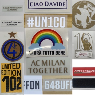 意甲AC米兰尤文1920赛季纪念章字 罗马拉齐奥国米广告 1314 2021