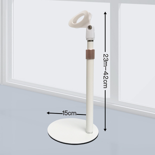 麦克风话筒落地支架白色加粗桌面电容麦户外金属通用支架防震架新