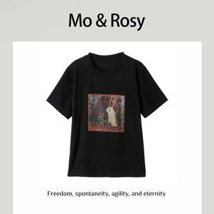 MO&ROSY【进阶灵感】 个性印花圆领短袖MR417J051