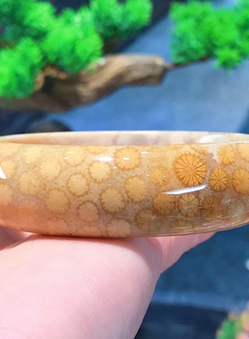 天然珊瑚玉立体花朵手镯