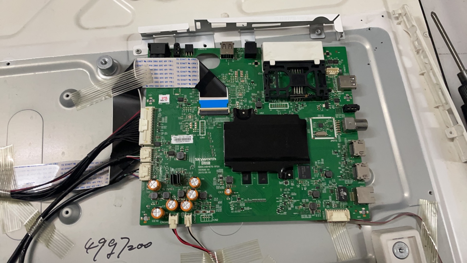 创维43G7200 49/55G7200主板5800-A8H870-1P00/1P20/0P20配LG4K屏