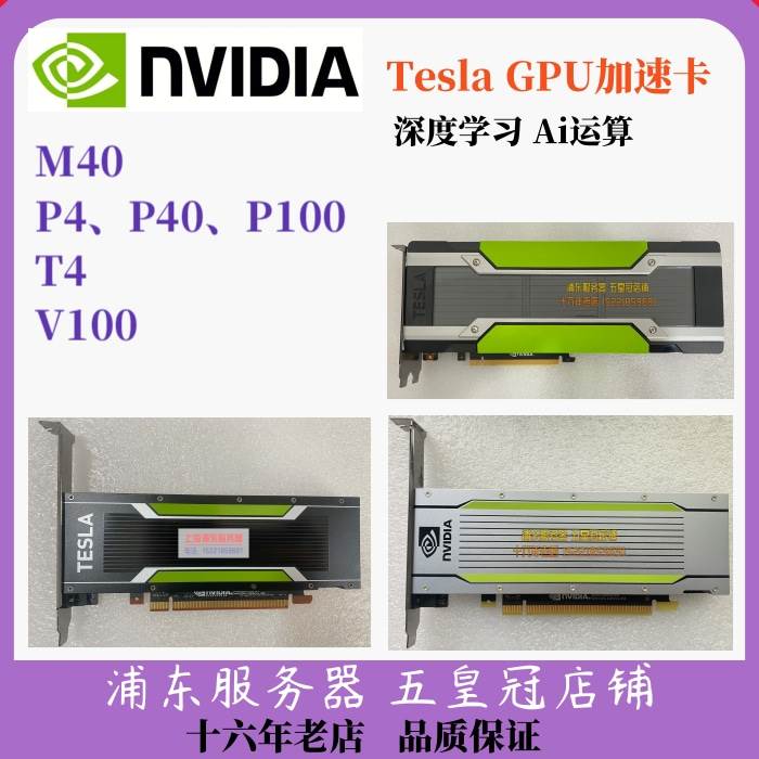 nvidia英伟达tesla p100 p40 p4 m40 t4 A10秒P6000P620 gpu显卡 电脑硬件/显示器/电脑周边 显卡 原图主图