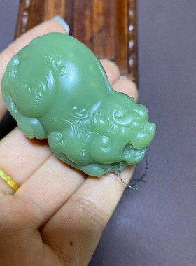 和田玉籽料吊坠男女款貔貅手把件