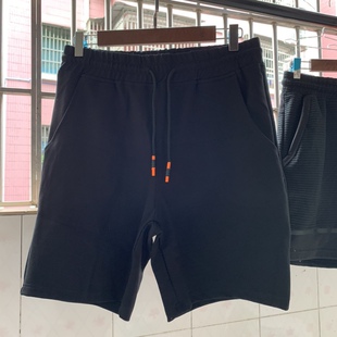 出口单夏季新款针织潮男短裤哈伦 复古休闲松紧腰运动男五分卫裤