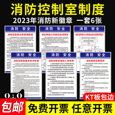 消防控制室火灾事故报警应急处置程序流程图值班室人员职责制度消