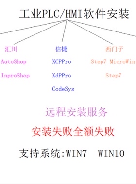 三菱编程软件gx work2  汇川AutoShop  西门子Step7组态王安装
