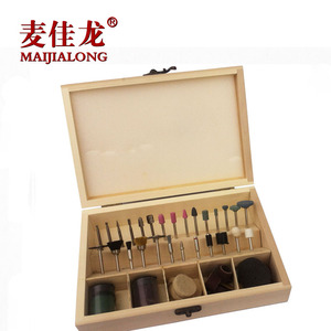 电磨机配件 100件精美木盒套装电磨头  切割打磨 抛光打磨头