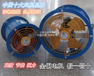 轴流风机 工业通风机换气扇排风扇 低噪音管道风机 全铜380V 220V