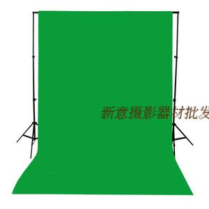 绿V色抠像背景布 绿屏抠像布 摄影背景布 加厚全棉16支纱 3*6米