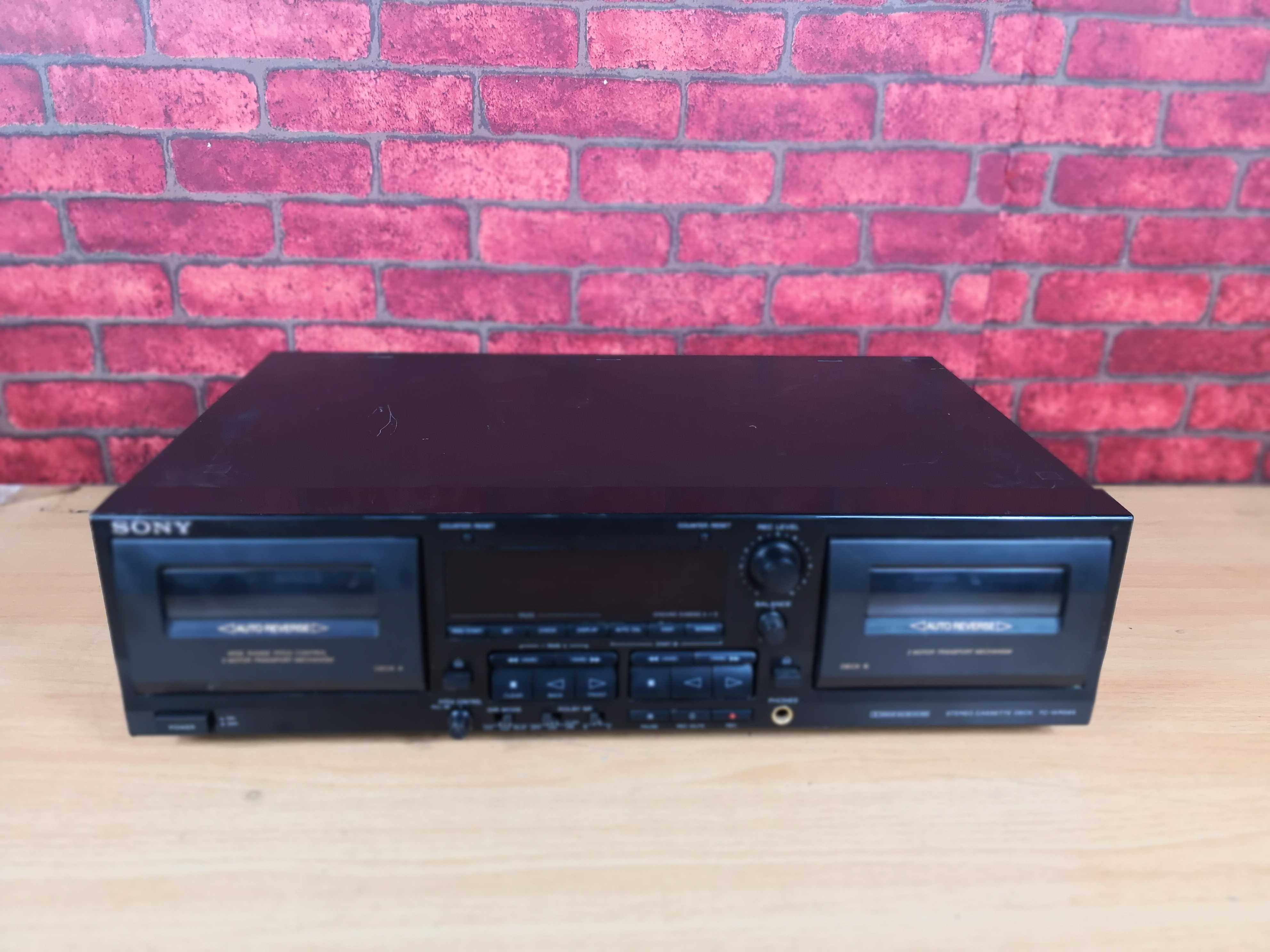 二手索尼卡座机磁带机录音机索尼tc-wr565双卡座机sony录音机.