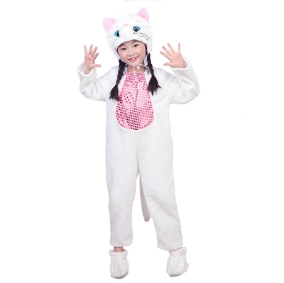 新小猫咪演出服装六一儿童动物表演服猫和老鼠舞蹈服幼儿园亲子服
