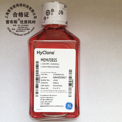 Hyclone MEM/EBSS 液体培养基 500ml  SH30024.01