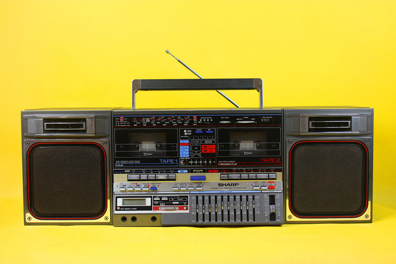 进口日本原装Sharp/夏普GF-800Z银色收录机 成色好，功能全..