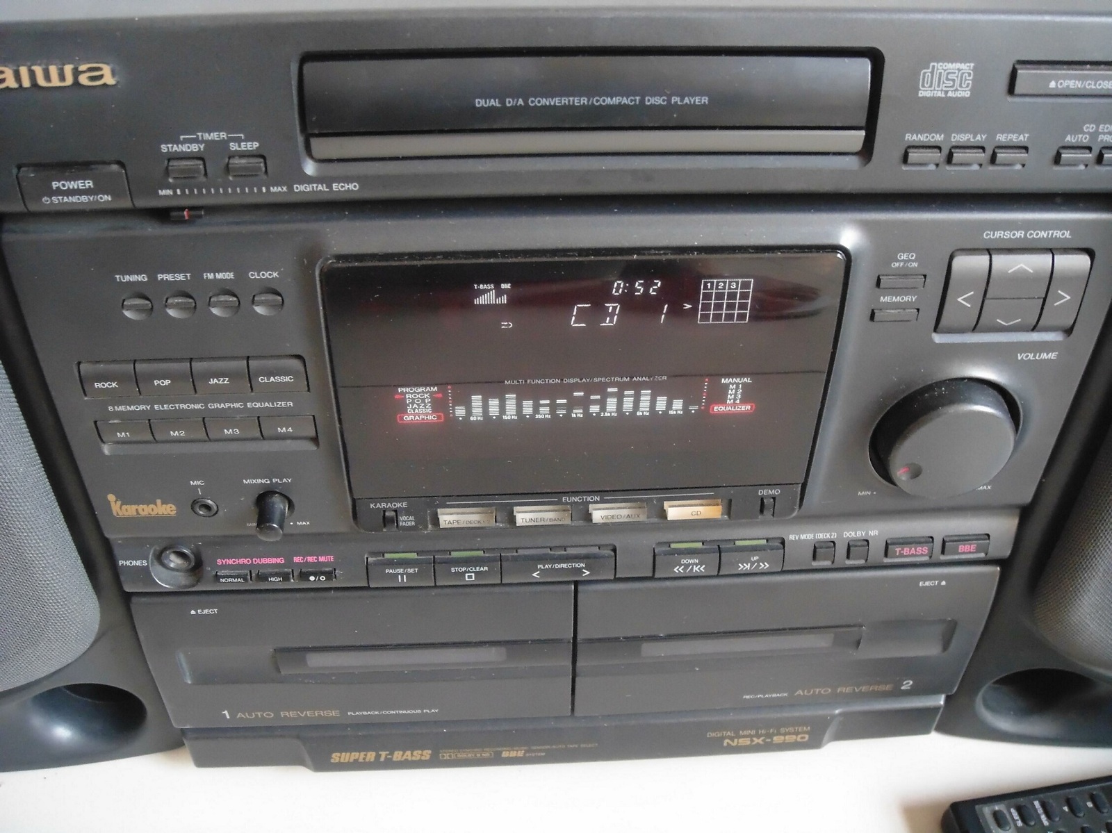二手成色新日本进口aiwa/爱华NSX-990 组合音响主机！功能正常..