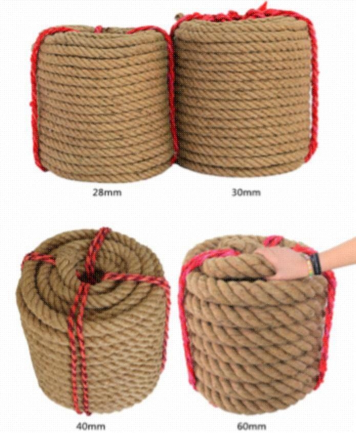 编织砂锅垫幼儿园花瓶猫抓缠绕吊桥护栏绳拔河绳子粗麻绳吊顶防腐