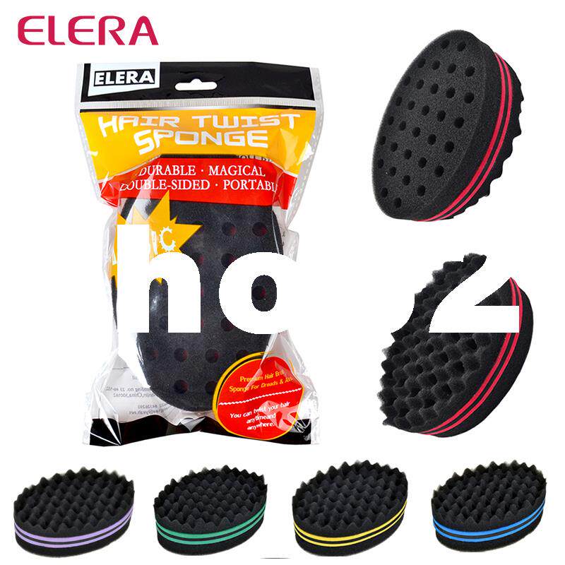 ELERA Oval Double Sides Magic Twist Hair Brush Sponge Hair C