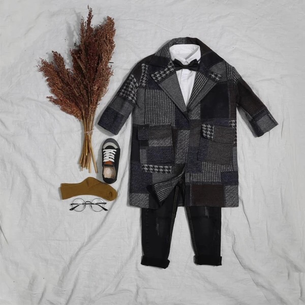 Manteau pour garcon en laine - Ref 2161337 Image 1