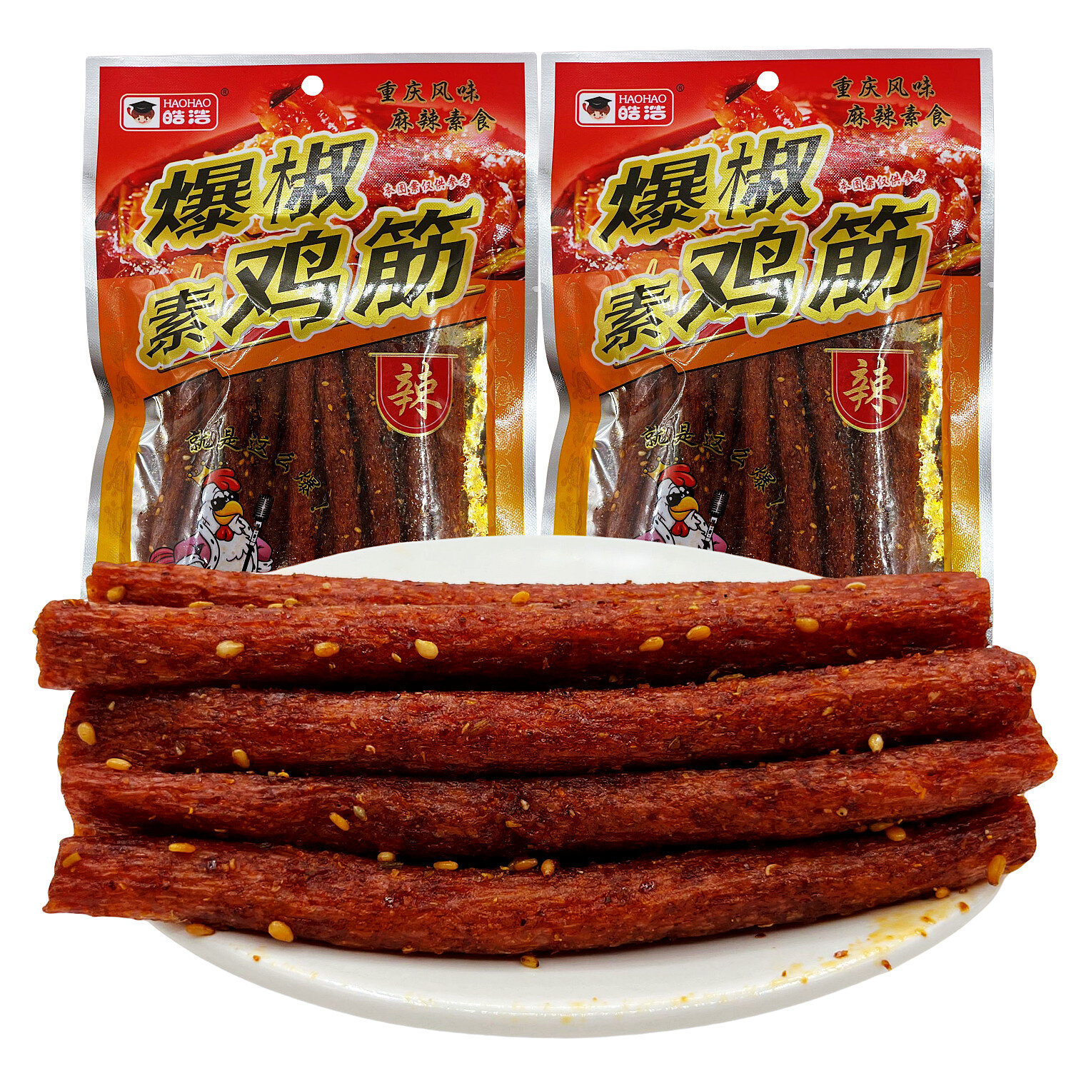 爆椒素鸡筋辣条辣棒麻辣面筋80后90后童年经典怀旧小零食包邮