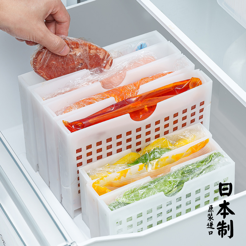 日本进口袋装食品立式收纳盒