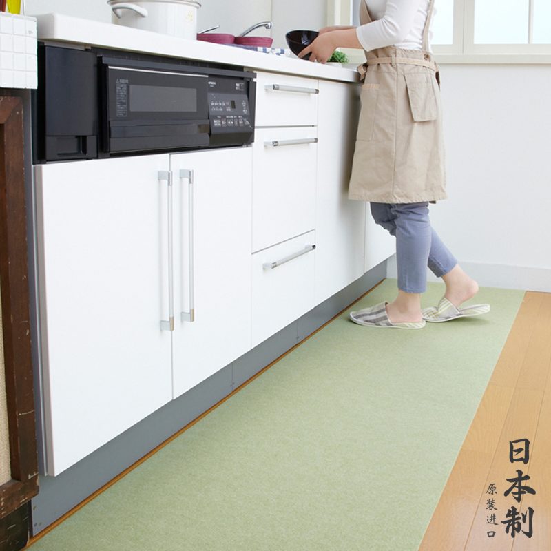 日本进口sanko厨房地垫防滑防油可擦长条地毯家用进门耐脏脚垫子