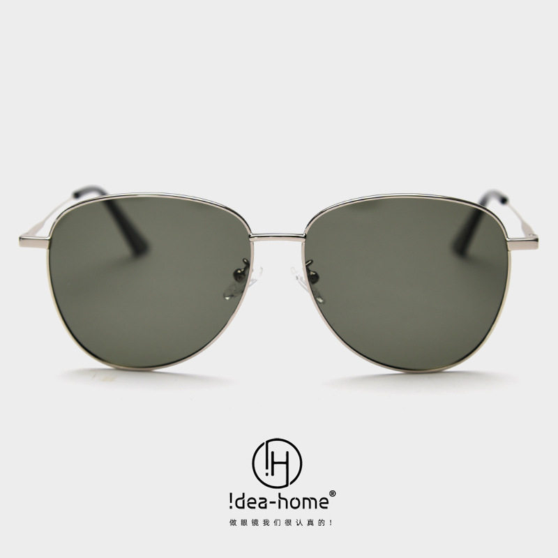 2026款金属大框偏光太阳眼镜男女素颜同款飞行员复古蛤蟆墨镜潮