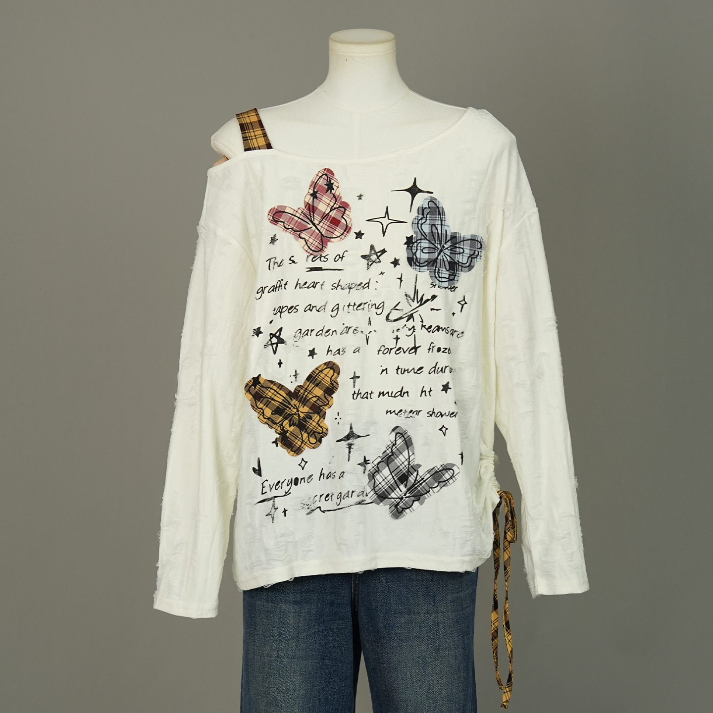 2025秋新款韩版宽松刺绣休闲T恤