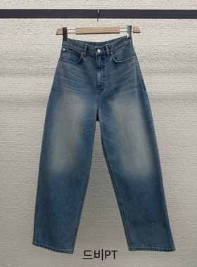 韩国东大门代购AT THE BAGEL2025春新款帅气工装牛仔裤