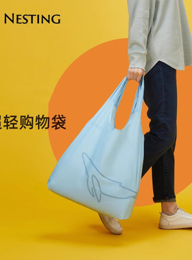 环保购物袋迷你手提包旅行超市大容量超轻尼龙可折叠收纳手袋蜂筑