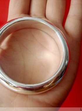 泥鳅背闭口手镯足银999民族风