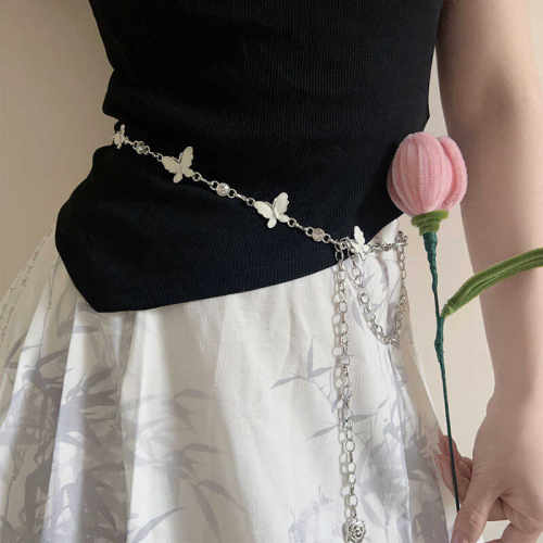 腰带2024夏季新款蝴蝶扣气质