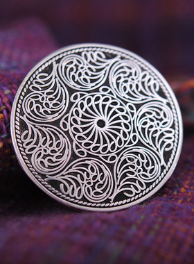 饰品足银复古风项链挂件吊坠