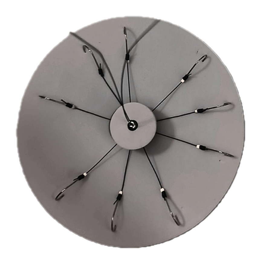 翻板钩泡沫棉八爪鱼倒刺钩翻板钩爆炸钩方块糠饼夹钱塘江爪钩