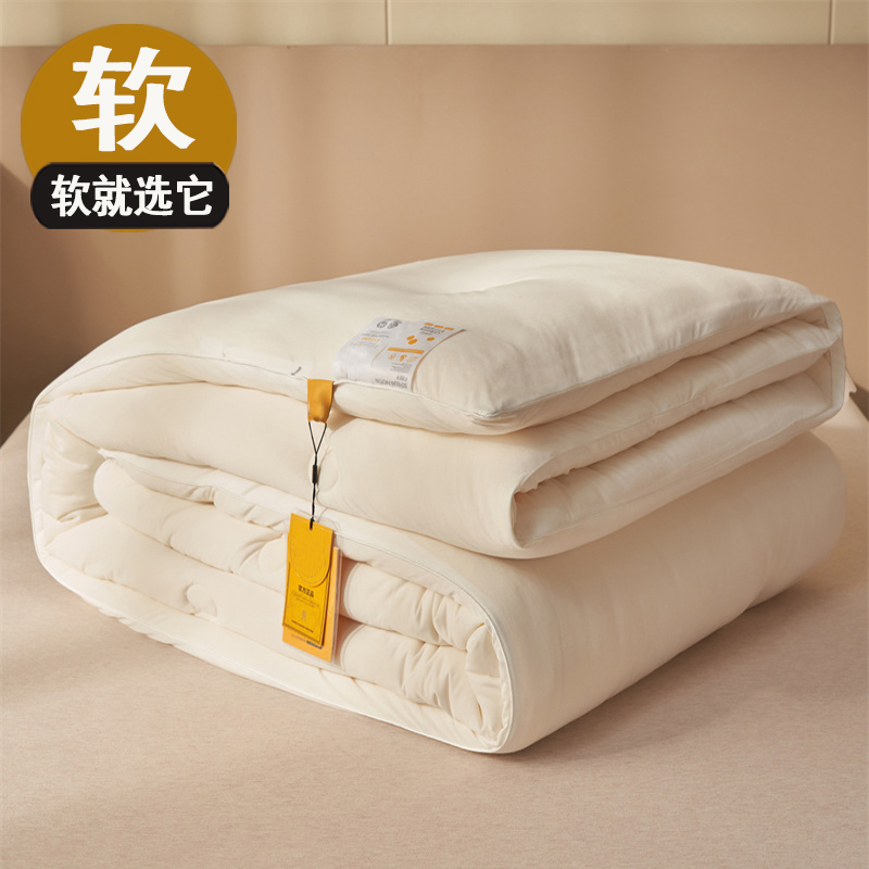 好软糯哦，大豆纤维被加厚冬被