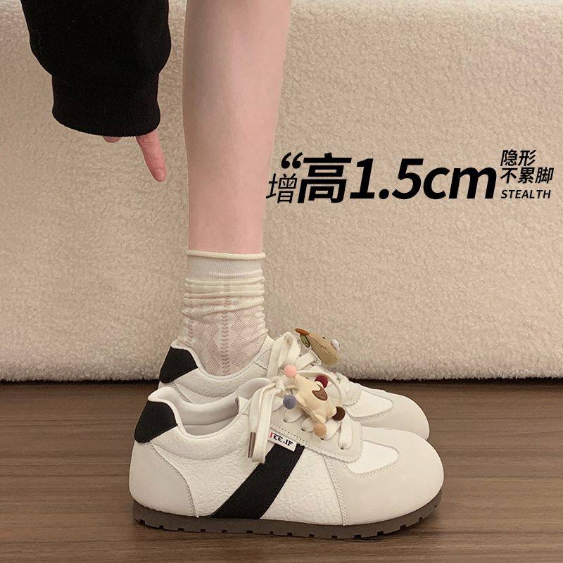 春季新款复古平底德训鞋女透气轻便百搭学生休闲小白鞋运动板鞋,女鞋,德训鞋,淘宝优惠券,粉丝福利购,淘宝优惠卷