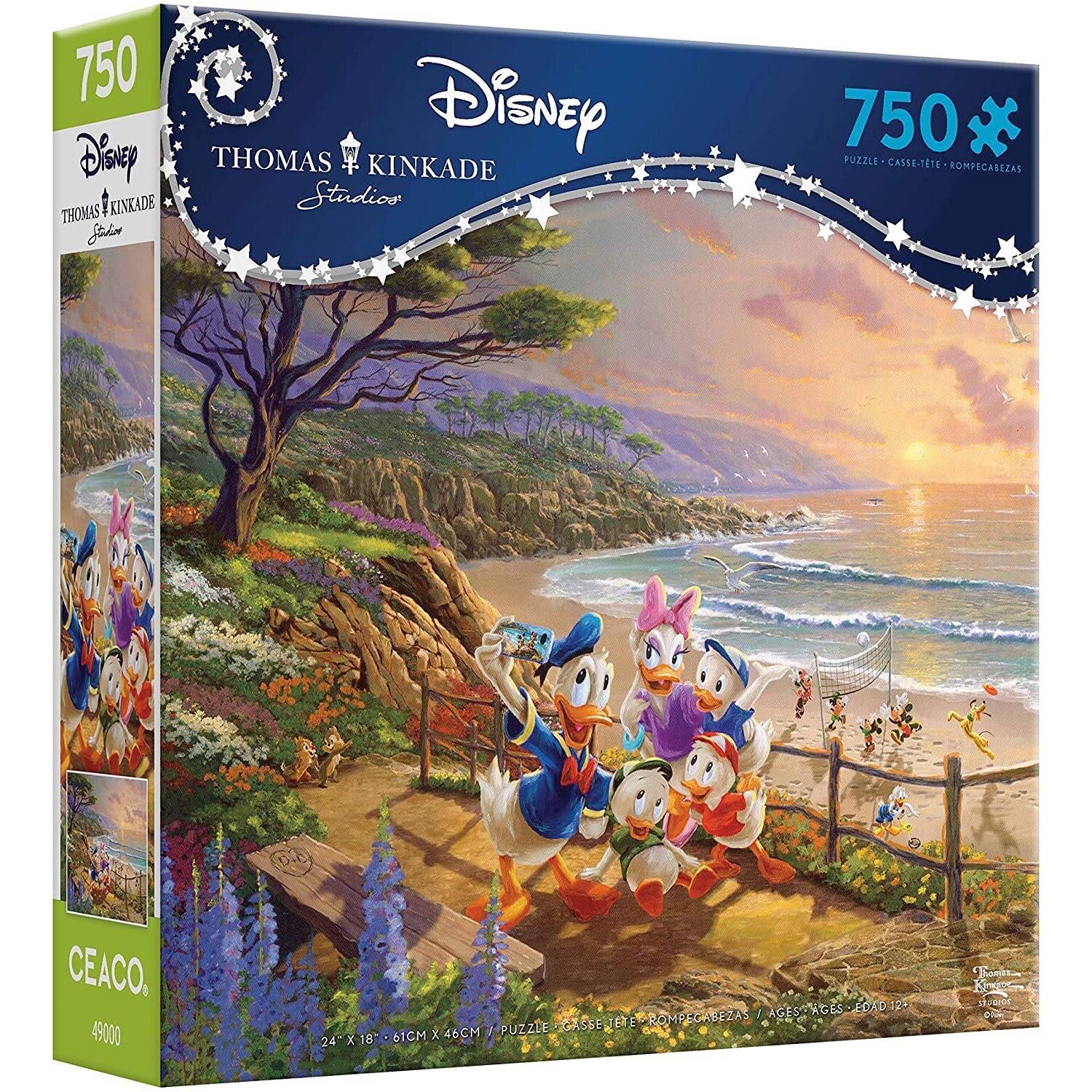 【disney美国代购】donald and daisy唐老鸭油画拼图750片