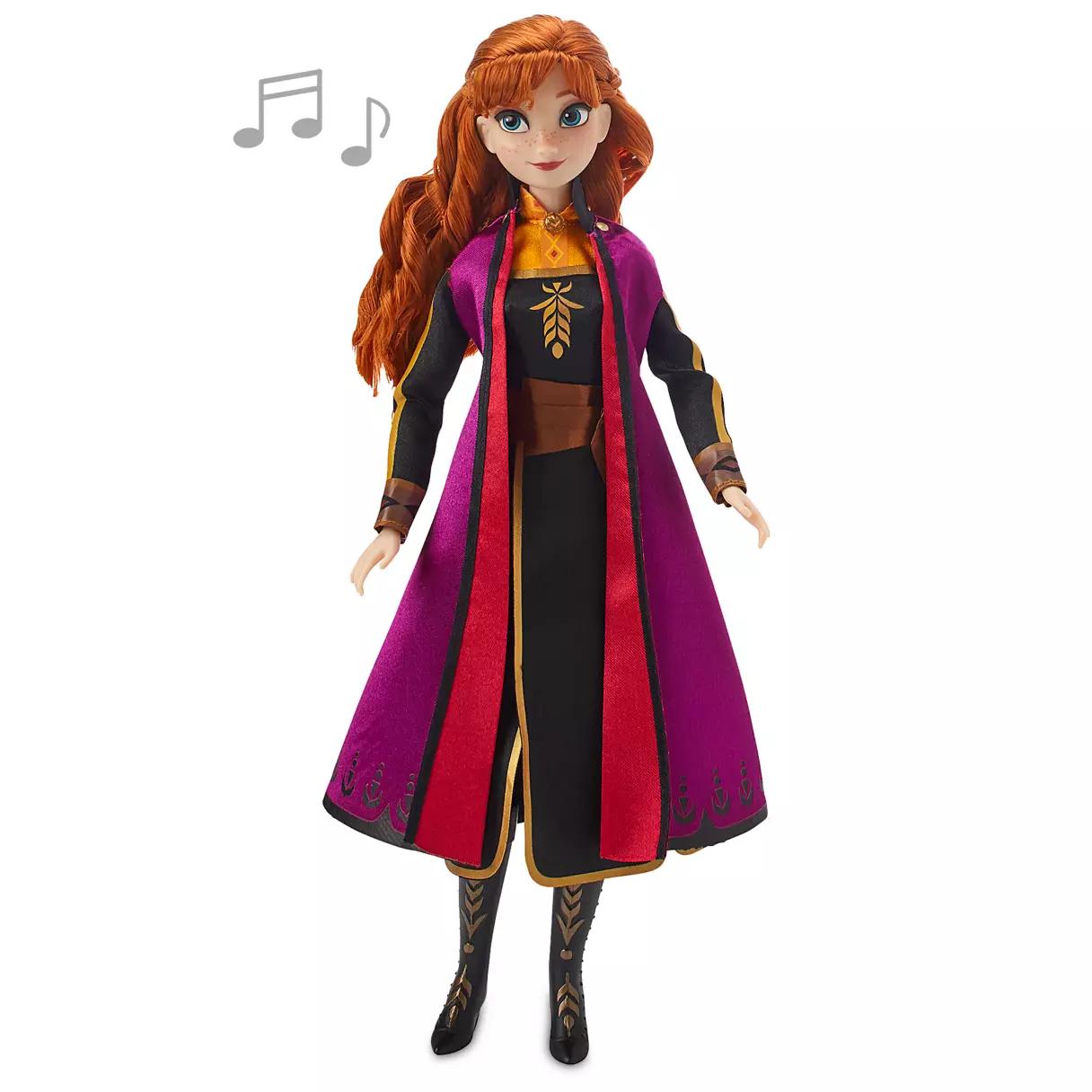 【Disney美国代购】冰雪奇缘安娜公主唱歌音乐娃娃