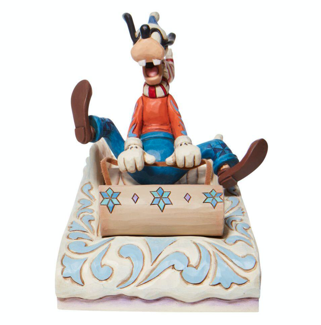 【disney美国代购】goofy sledding高飞狗树脂摆件