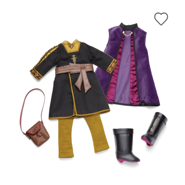 【美国代购】American girl Frozen冰雪奇缘安娜公主娃娃服饰