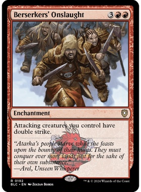 万智牌 狂战士猛攻 Berserkers' Onslaught 192 斑隆洛指挥官 金