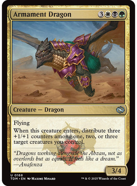 万智牌 龙岚录 平/闪/扩画 Armament Dragon 军备巨龙