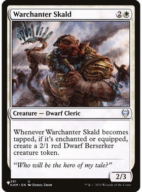 万智牌 664 warchanter skald 颂战北地诗人 the list