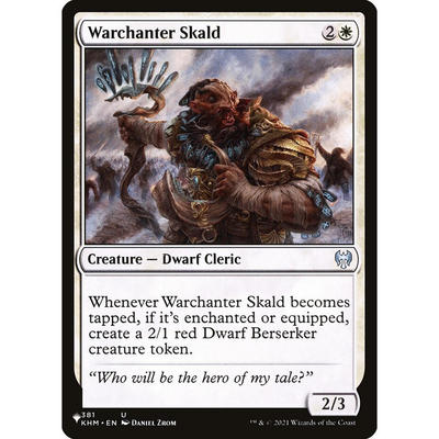 万智牌 664 warchanter skald 颂战北地诗人 the list